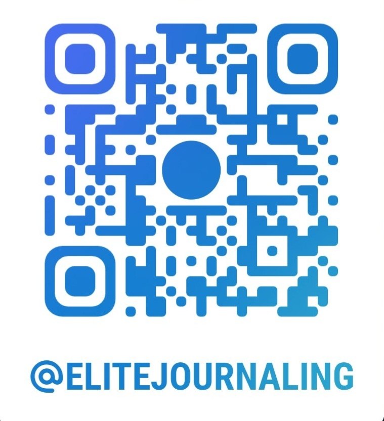 Scannable Telegram QR code for the Elite Journaling channel